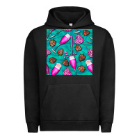 Pigment Black valentines day champagne and strawberry Urban Hoodie - BundleAndBundleShop