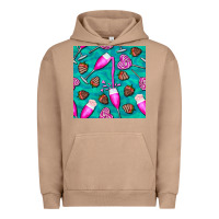 Pigment Burro valentines day champagne and strawberry Urban Hoodie - BundleAndBundleShop