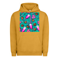 Pigment Peanut Butter valentines day champagne and strawberry Urban Hoodie - BundleAndBundleShop