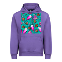 Tulip valentines day champagne and strawberry Urban Hoodie - BundleAndBundleShop