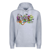 Heather Grey halloween nurse Premium Hoodie - CowGirlArtShop