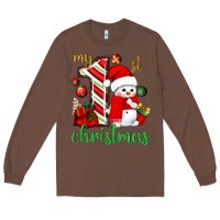 Chestnut my 1 st christmas with cute snowman bbs Long Sleeve Tee - BundleAndBundleShop