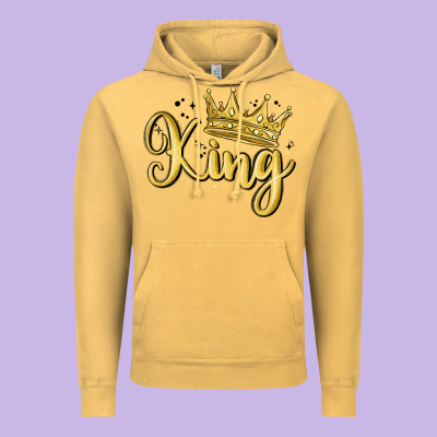 King Vintage Hoodie Designed By Maliassmallbusiness