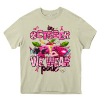 Mossy in october we wear pink teachers Heavy Core Tee - AdoDesignShop