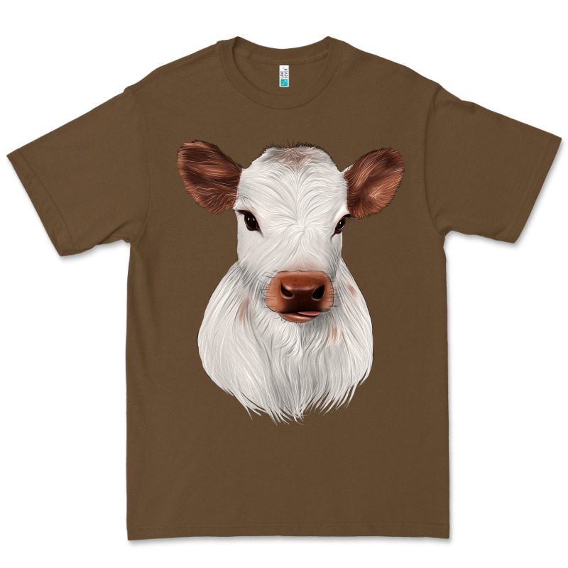 White Cute Calf Premium Tee by JahusDesignShop | Teevron