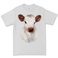 Dove Grey White Cute Calf Premium Tee - JahusDesignShop