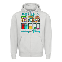 Battery Life Of A Teacher Monday Friday Zipper Hoodie | Teevron