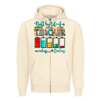 Sandshell battery life of a teacher monday friday Zipper Hoodie - NancyCooperArtShop