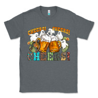 Charcoal Heather western cheers with ghosts Classic Tee - NancyCooperArtShop