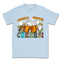 Dusty Blue western cheers with ghosts Classic Tee - NancyCooperArtShop