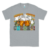Heather Grey western cheers with ghosts Classic Tee - NancyCooperArtShop