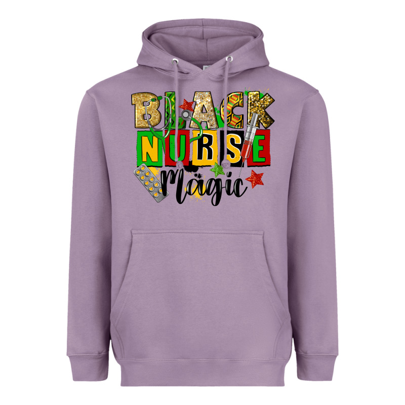 Black Nurse Magic Juneteenth Heavyweight Hoodie by CowGirlArtShop | Teevron