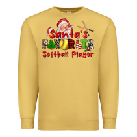 Antique Gold santas favorite softball player Premium Sweatshirt - CowGirlArtShop