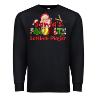 Black santas favorite softball player Premium Sweatshirt - CowGirlArtShop