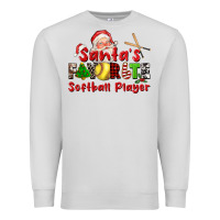 Dove Grey santas favorite softball player Premium Sweatshirt - CowGirlArtShop