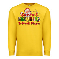 Lemon santas favorite softball player Premium Sweatshirt - CowGirlArtShop