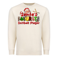 Sandshell santas favorite softball player Premium Sweatshirt - CowGirlArtShop