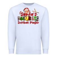 White santas favorite softball player Premium Sweatshirt - CowGirlArtShop
