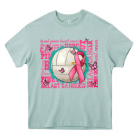 Arona pink out breast cancer volleyballs Heavy Core Tee - AdoDesignShop