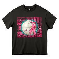 Asphalt pink out breast cancer volleyballs Heavy Core Tee - AdoDesignShop