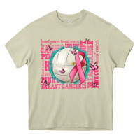Mossy pink out breast cancer volleyballs Heavy Core Tee - AdoDesignShop
