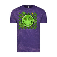 Cloud Purple checkered st. patrick's day Vintage Tee - MaliasSmallBusiness
