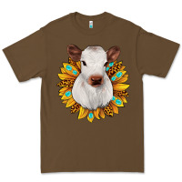 Cacao sunflower heifer Premium Tee - JahusDesignShop