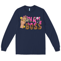 Navy nail boss bbs Long Sleeve Tee - BundleAndBundleShop
