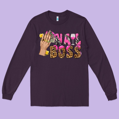 Nail Boss Bbs Long Sleeve Tee Designed By Bundleandbundleshop