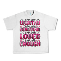 Lunar Rock you are worthy you are beautiful Urban Heavy Tee - MaliasSmallBusiness