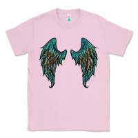 Bubblegum Pink turquoise leopard wings Classic Tee - RanaPortraitStore