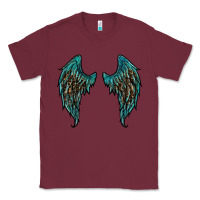 Burgundy turquoise leopard wings Classic Tee - RanaPortraitStore