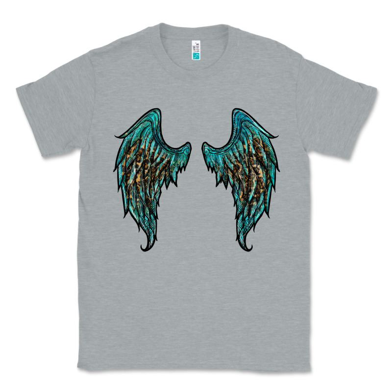 Turquoise Leopard Wings Classic Tee by RanaPortraitStore | Teevron
