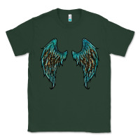 Sports Green turquoise leopard wings Classic Tee - RanaPortraitStore