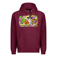 Burgundy its spooky season Premium Hoodie - CowGirlArtShop
