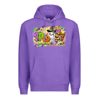 Purple its spooky season Premium Hoodie - CowGirlArtShop