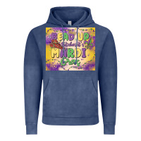 Vintage Denim bead up bitches it's mardi gras Vintage Hoodie - MaliasSmallBusiness