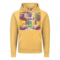 Vintage Mustard bead up bitches it's mardi gras Vintage Hoodie - MaliasSmallBusiness