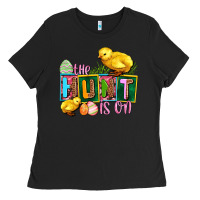Black the hunt is on Ladies Tee - AdoDesignShop