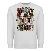 Dove Grey merry and bright Premium Sweatshirt - CowGirlArtShop