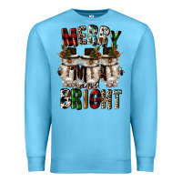Ocean Blue merry and bright Premium Sweatshirt - CowGirlArtShop