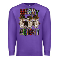 Purple merry and bright Premium Sweatshirt - CowGirlArtShop