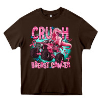 Chocolate Brown crush breast cancer Heavy Core Tee - AdoDesignShop