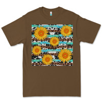 Cacao sunflower western seamless revize Premium Tee - AdoDesignShop
