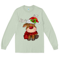 Matcha christmas baby deer Long Sleeve Tee - MaliasSmallBusiness