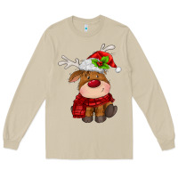 Mushroom christmas baby deer Long Sleeve Tee - MaliasSmallBusiness