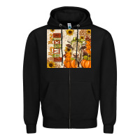 Black fall hay there pumpkin Zipper Hoodie - texasbilliewilder