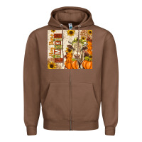 Chestnut fall hay there pumpkin Zipper Hoodie - texasbilliewilder