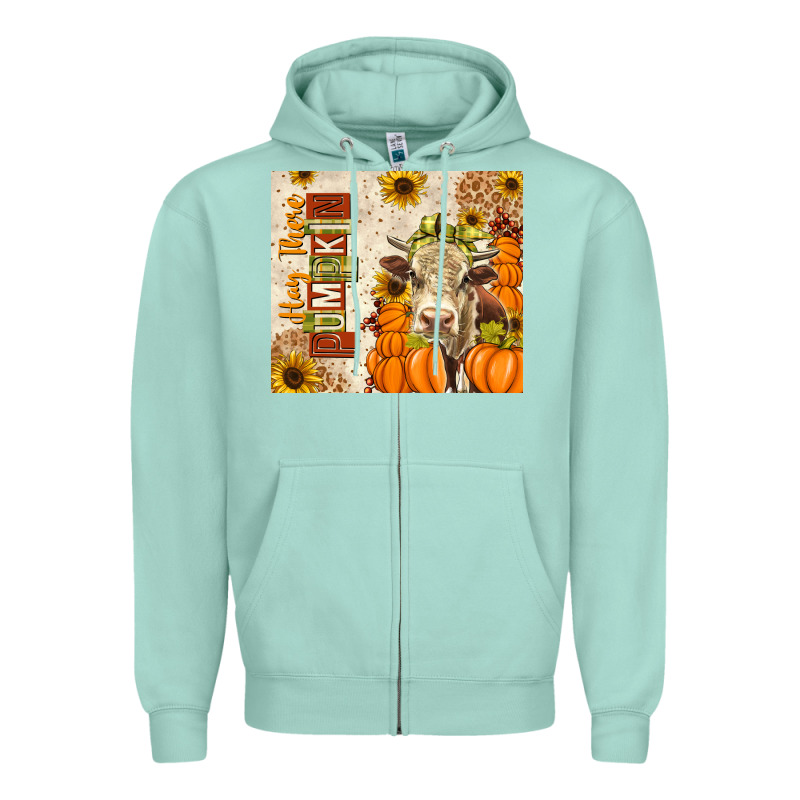Fall Hay There Pumpkin Zipper Hoodie by texasbilliewilder | Teevron