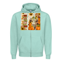 Seafoam fall hay there pumpkin Zipper Hoodie - texasbilliewilder